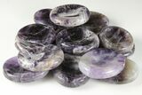 1.8" Polished Chevron Amethyst Worry Stones - Photo 4